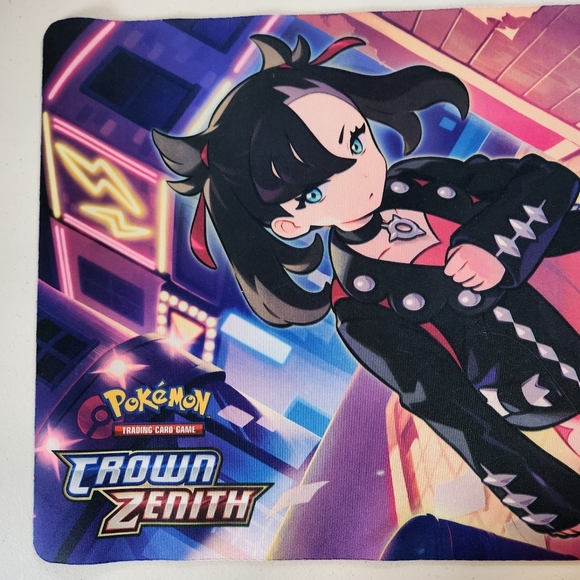 POKEMON OFFICIAL PLAYMAT MORPEKO MARNIE CROWN ZENITH V-UNION Premium - Picture 2 of 7